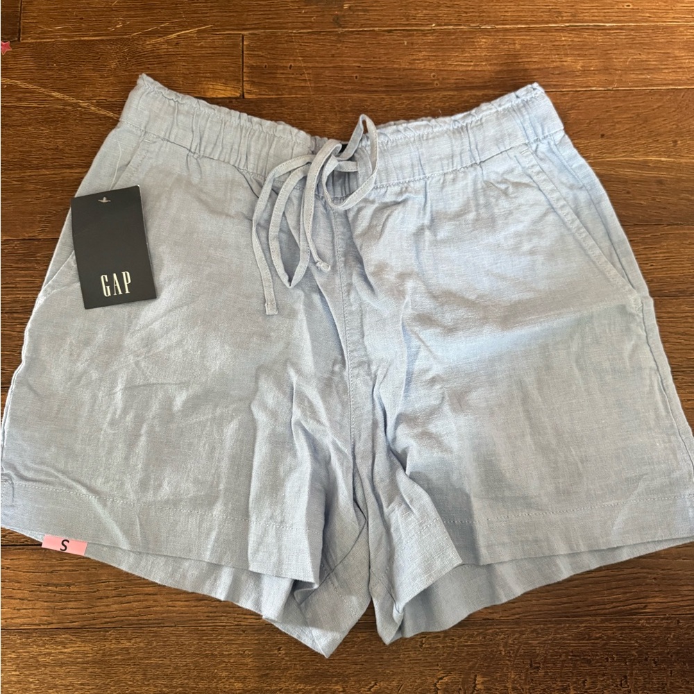 GAP Women's Light Blue Drawstring Athletic Shorts